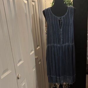 William Rast Blue Midi Dress
